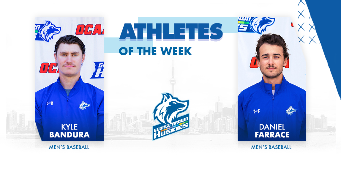 Athletes of the week; kyle Bandura men's baseball, Daniel Farrace Men's Baseball
