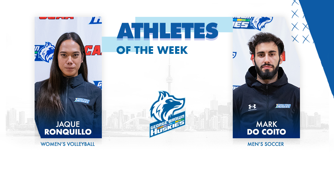Athletes of the wee. Jaque Ronquillo, women's volleyball; Mark Do Coito, men's soccer.