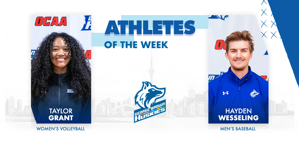 Athletes of the Week. Taylor Grant, Hayden Wesseling.