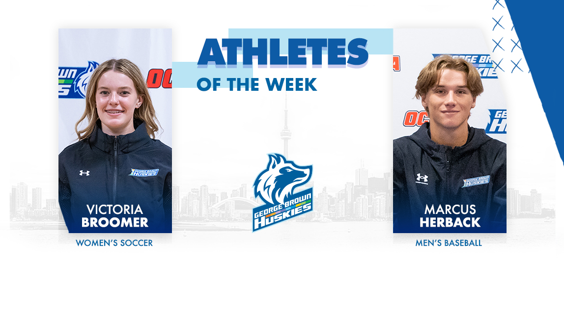athletes of the week
victoria broomer women's soccer
marcus herback men's baseball
