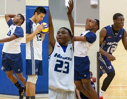 (Left to Right) Shaun Lasala, John Luu, John Cadougan, D'Artaniel Jackman and Emmanuel Mukuna