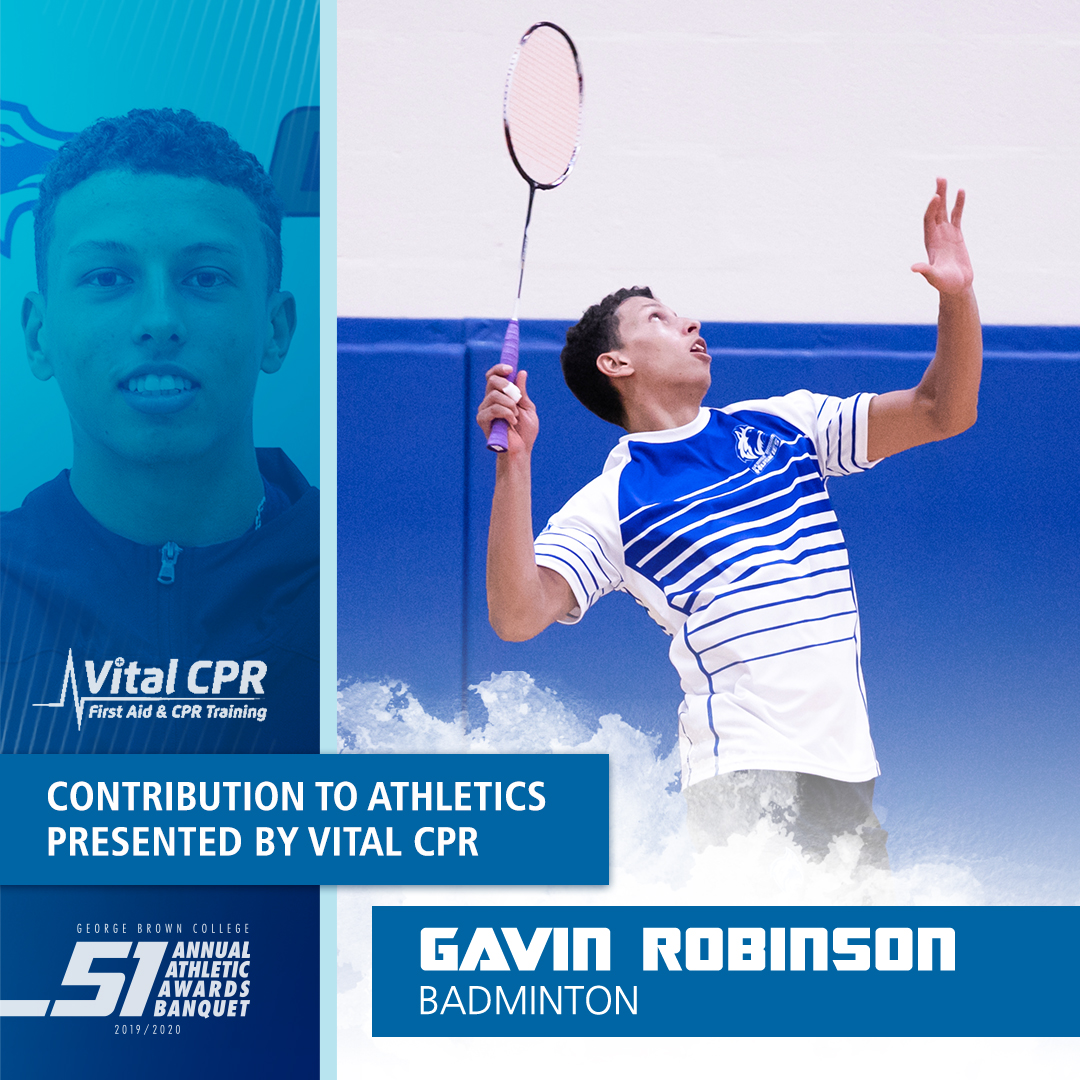 contribution to athleticspresented by vital cprgaving robinsonbadminton