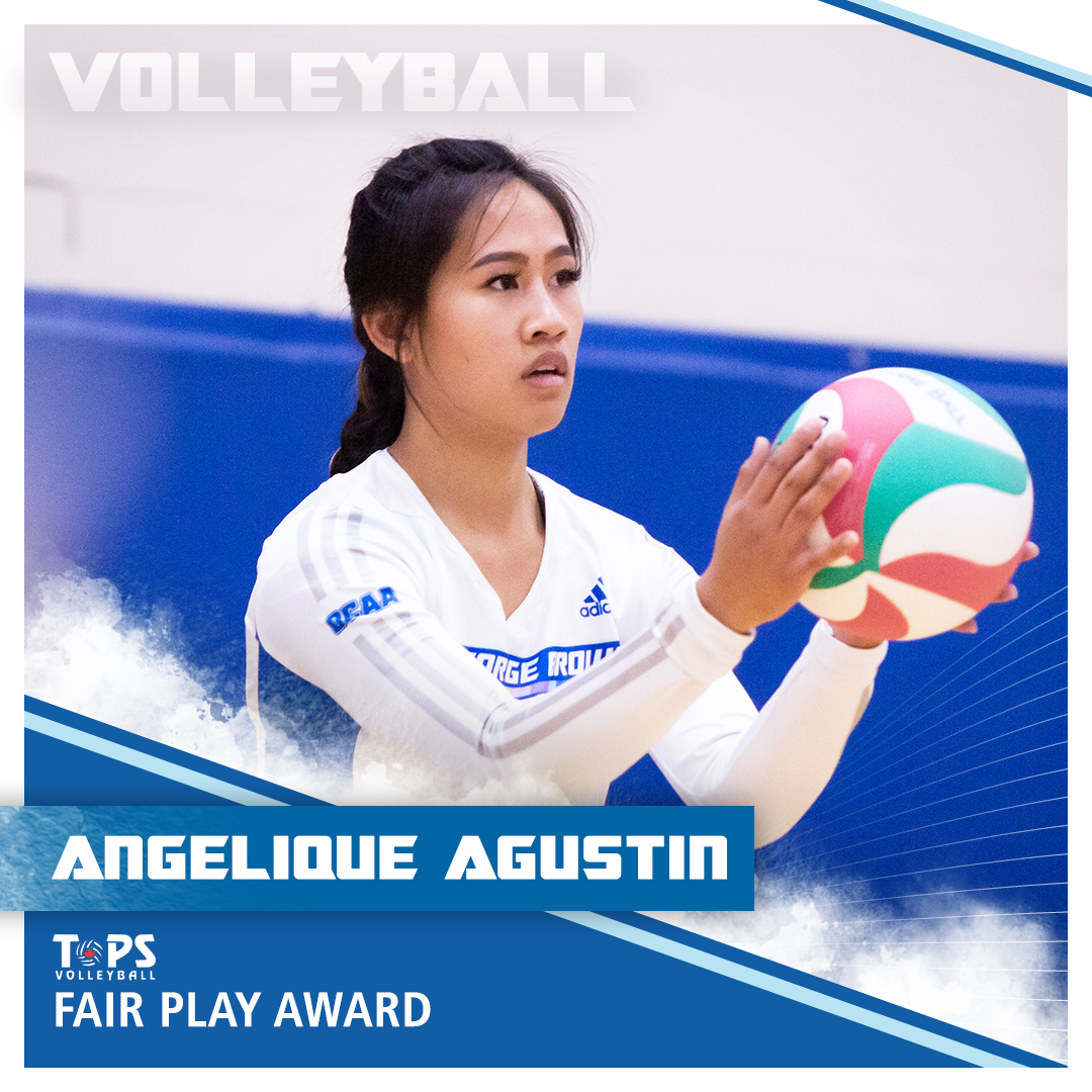 volleyballangelique agustinTOPS Volleyball fair play award