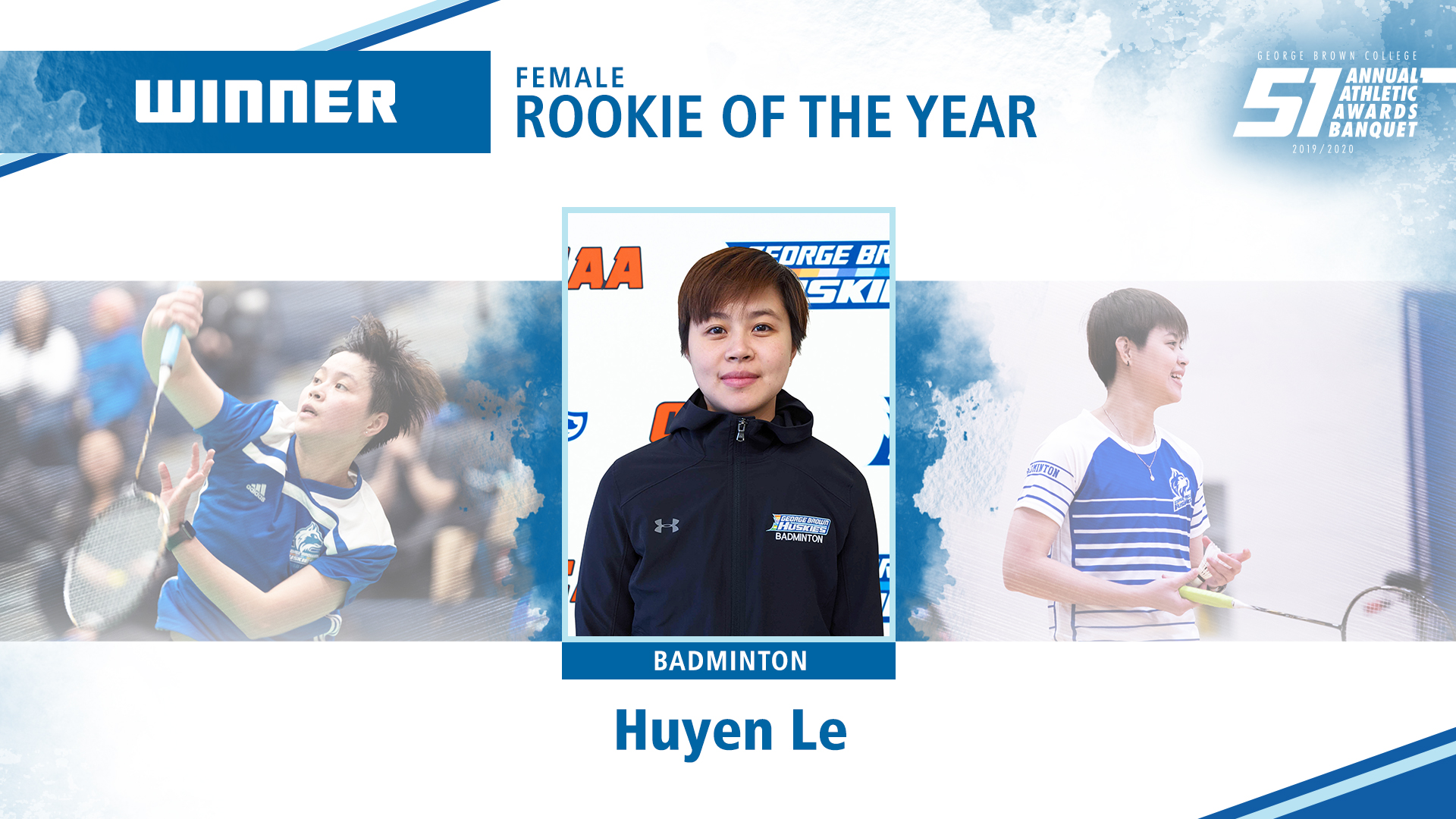 winnerfemale rookie of the yearbadmintonhuyen le