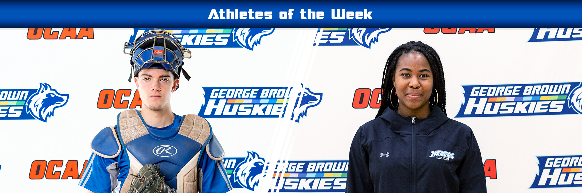 Josh Cipolla and Brianna Samuels-McLaughlin athletes of the week