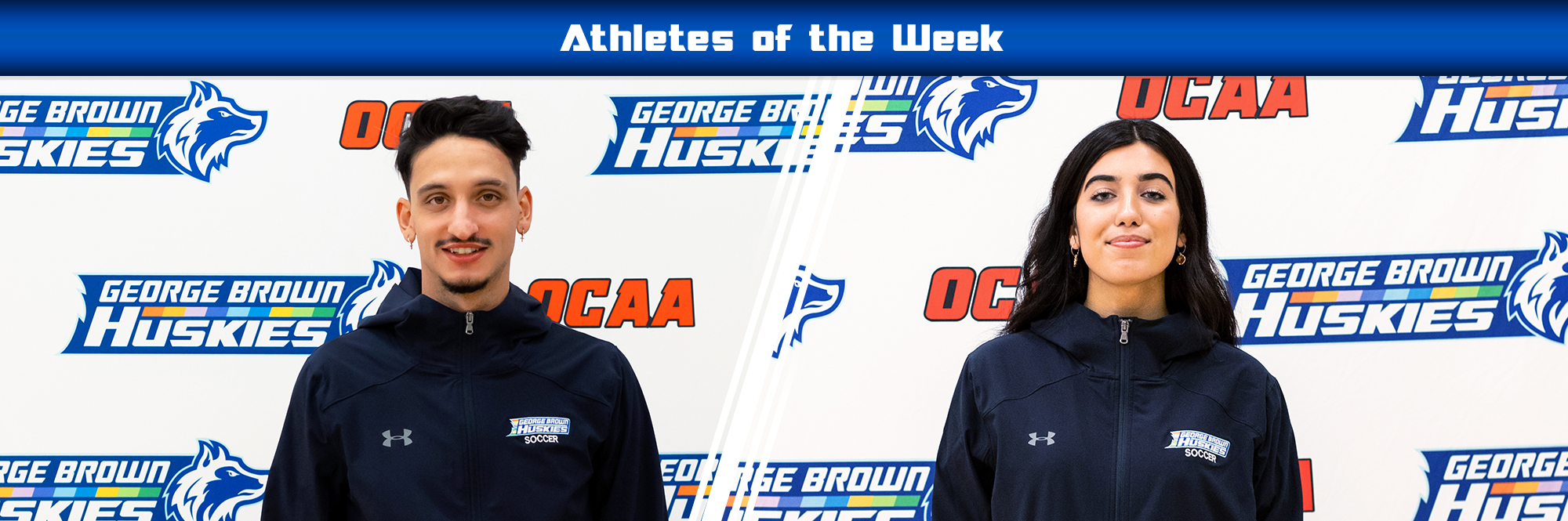 Athletes of the Week Makayla (Women's Soccer) Cabral and Filipe Vilela (Men's Soccer) 