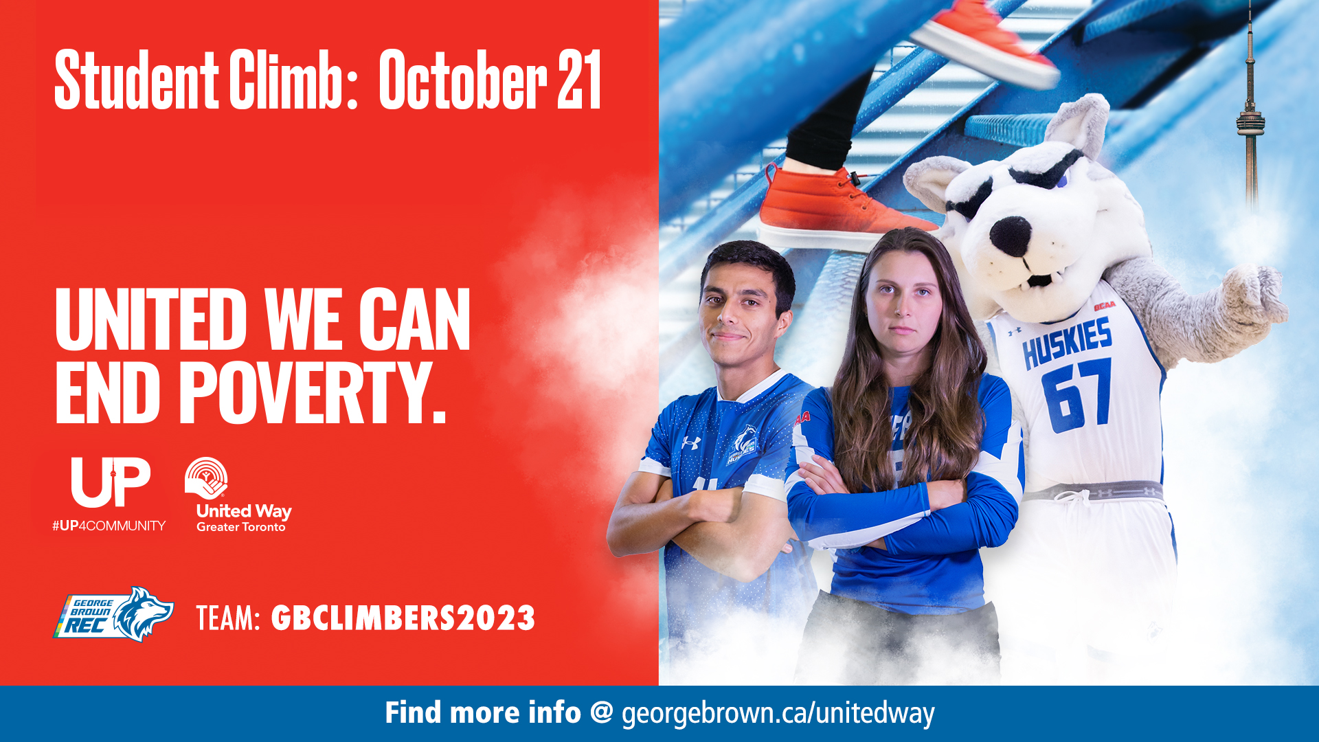United Way CN tower climb
October 12
Team: GBClimbers2023
