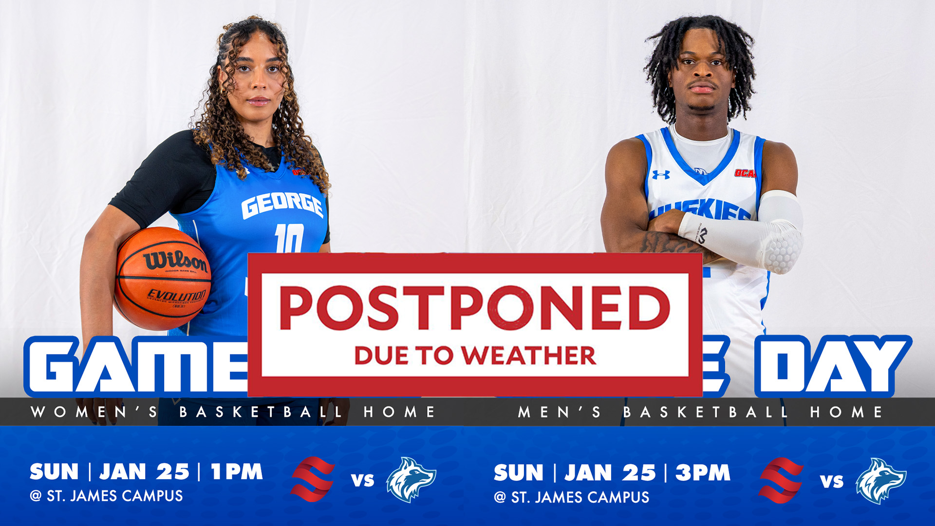 BASKETBALL GAMES POSTPONED