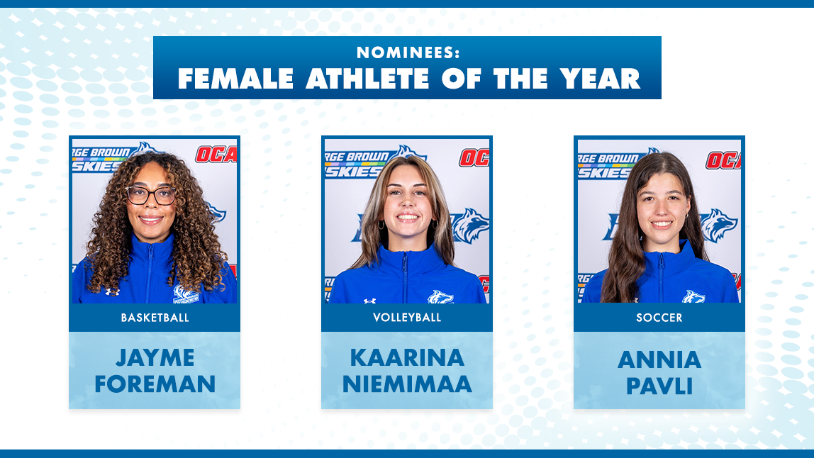 2025&ndash;26 NOMINEES: FEMALE AHLETE OF THE YEAR