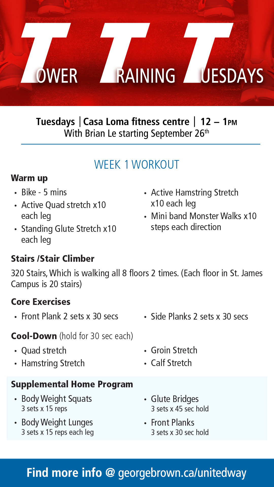 Tower Training Tuesday Workout Week 1