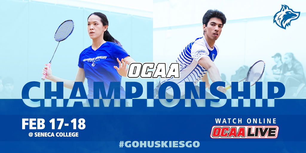 ocaa championships february 17-28, 2022 at seneca college; go huskies go; watch online at ocaa live.