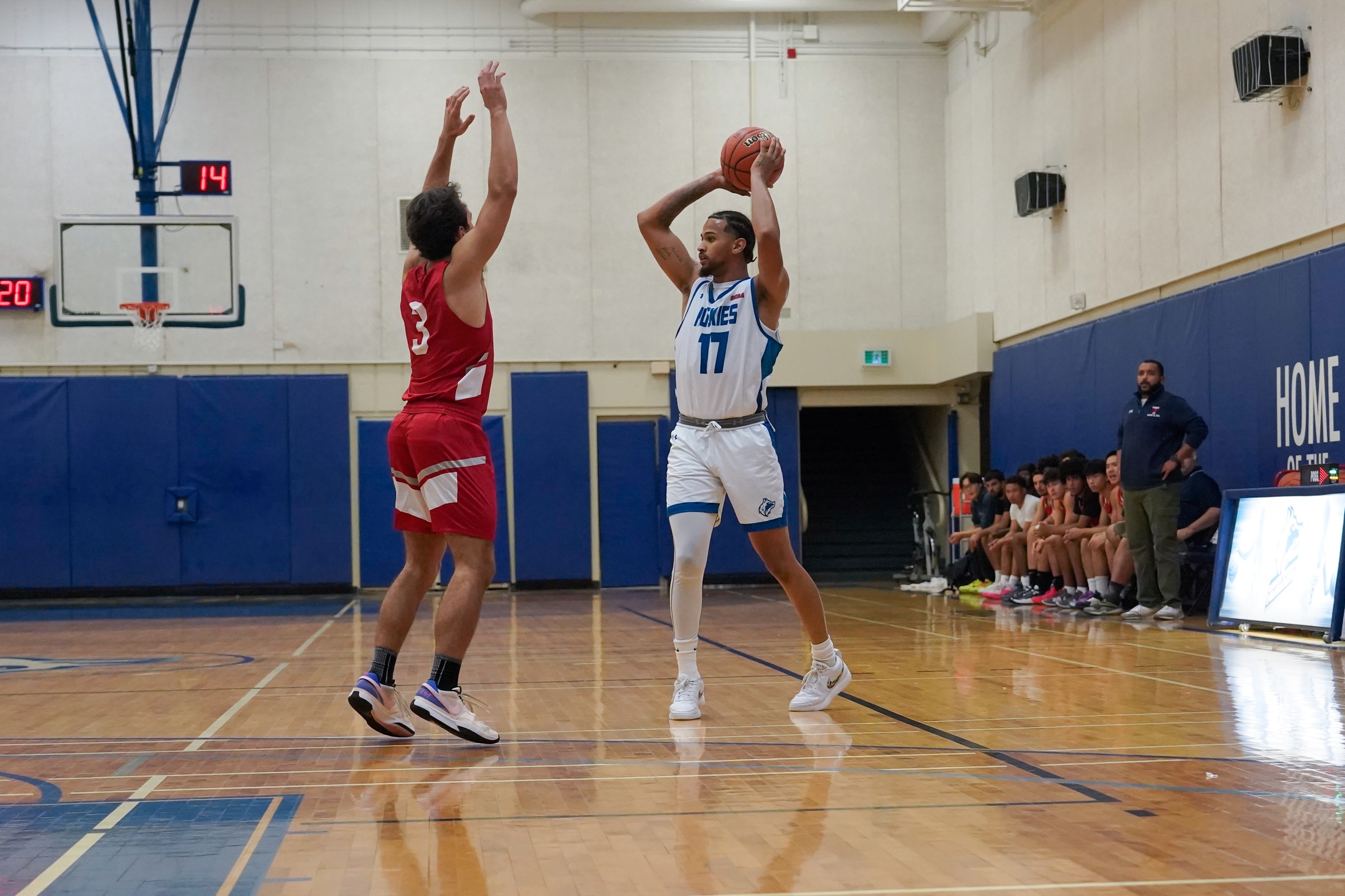 HUSKIES TAKE DOWN ST. LAWRENCE