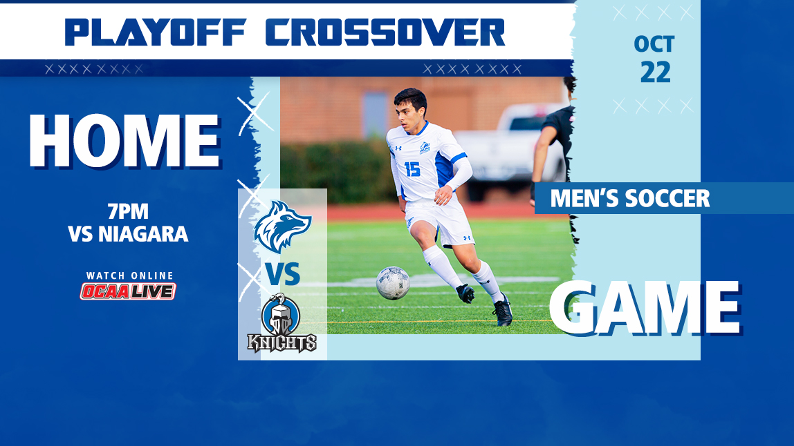 playoff crossover game. huskies versus niagara 7pm on Oct 22 at home.