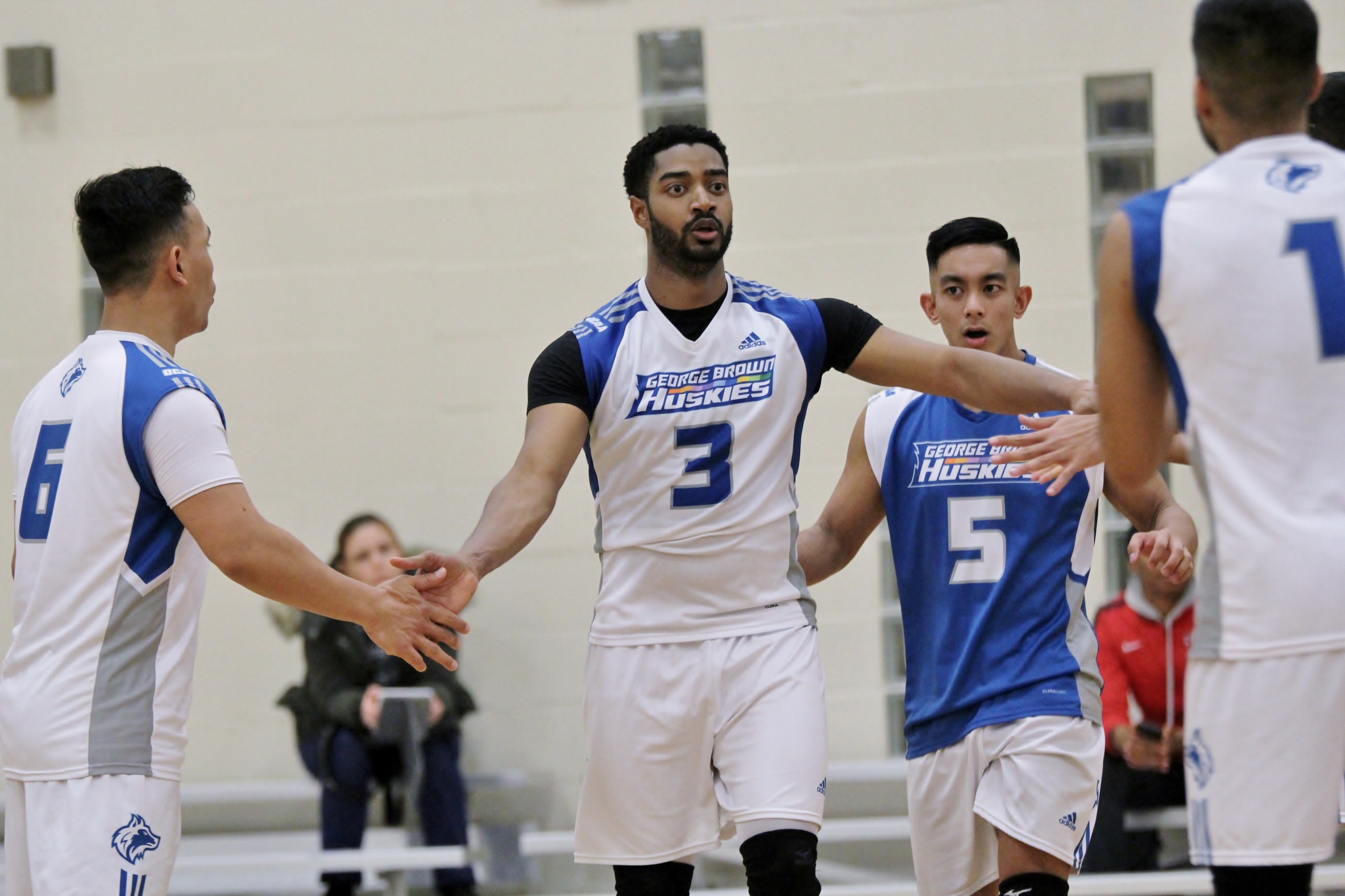 HUSKIES MEN'S VOLLEYBALL MOVE ABOVE .500 AFTER COMPLETING SEASON SWEEP OF DURHAM