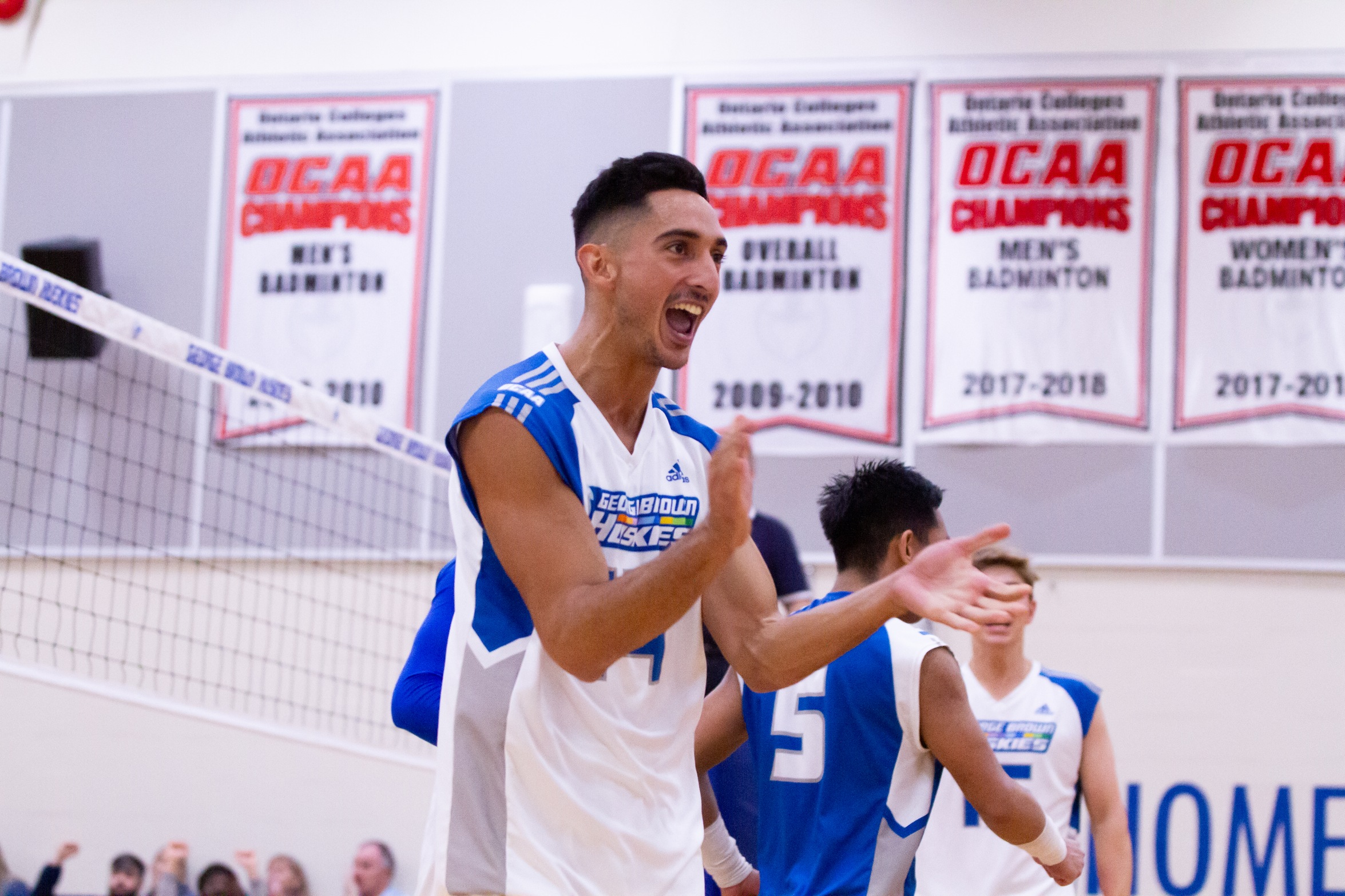 GEORGE BROWN MEN SWEEP HOME OPENER WEEKEND
