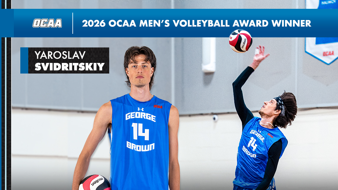 SVIDRITSKIY EARNS OCAA AWARD