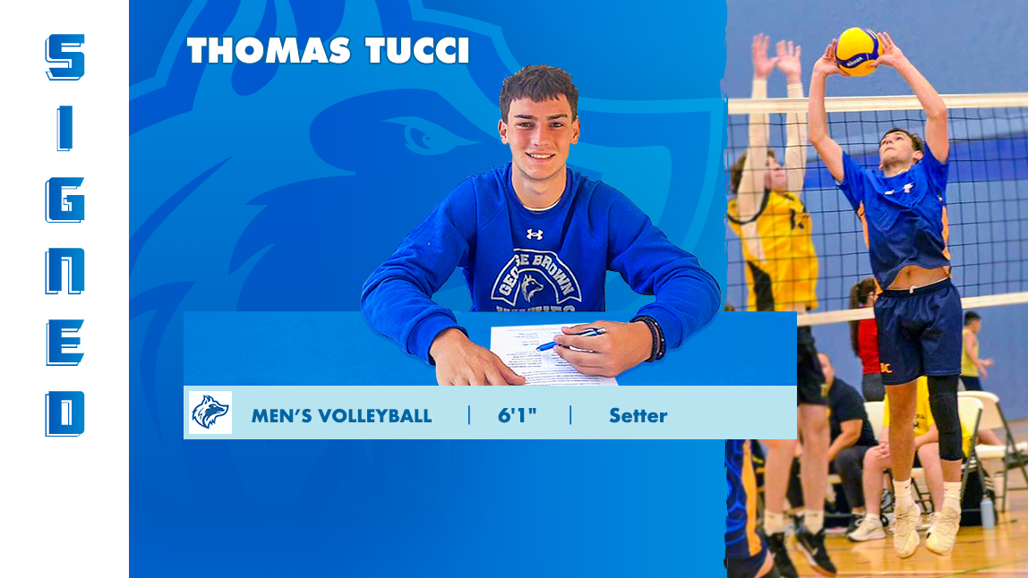 MEN'S VOLLEYBALL ADDS TUCCI