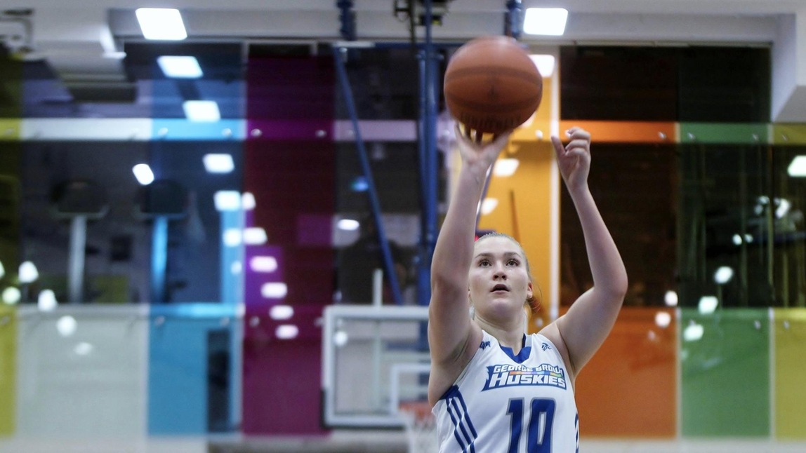 HUSKIES CLOSE FIRST SEMESTER WITH SIXTH STRAIGHT WIN, TIED FOR DIVISION LEAD