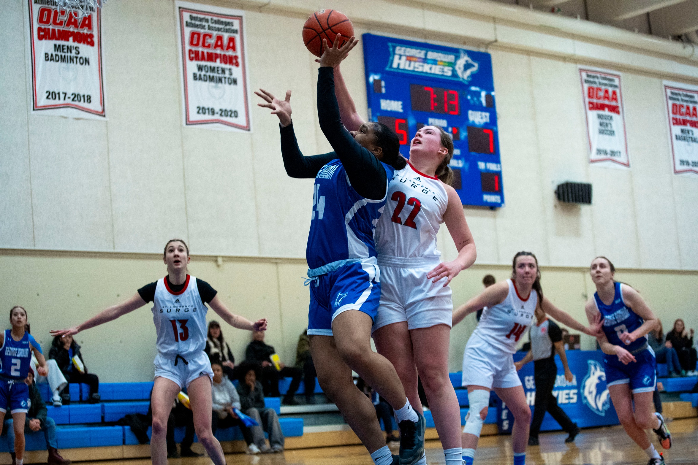 HUSKIES FALL TO ST. LAWRENCE