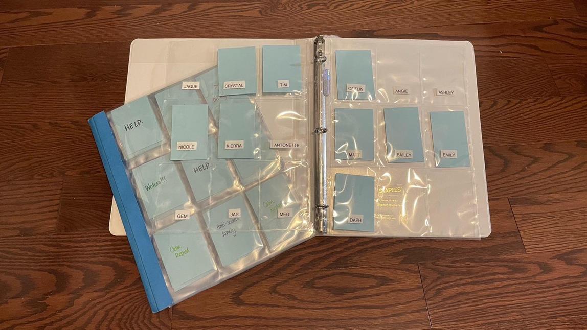 TALKING THROUGH THE BINDER